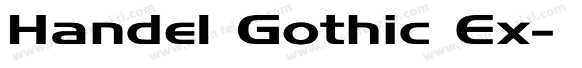 Handel Gothic Ex字体转换